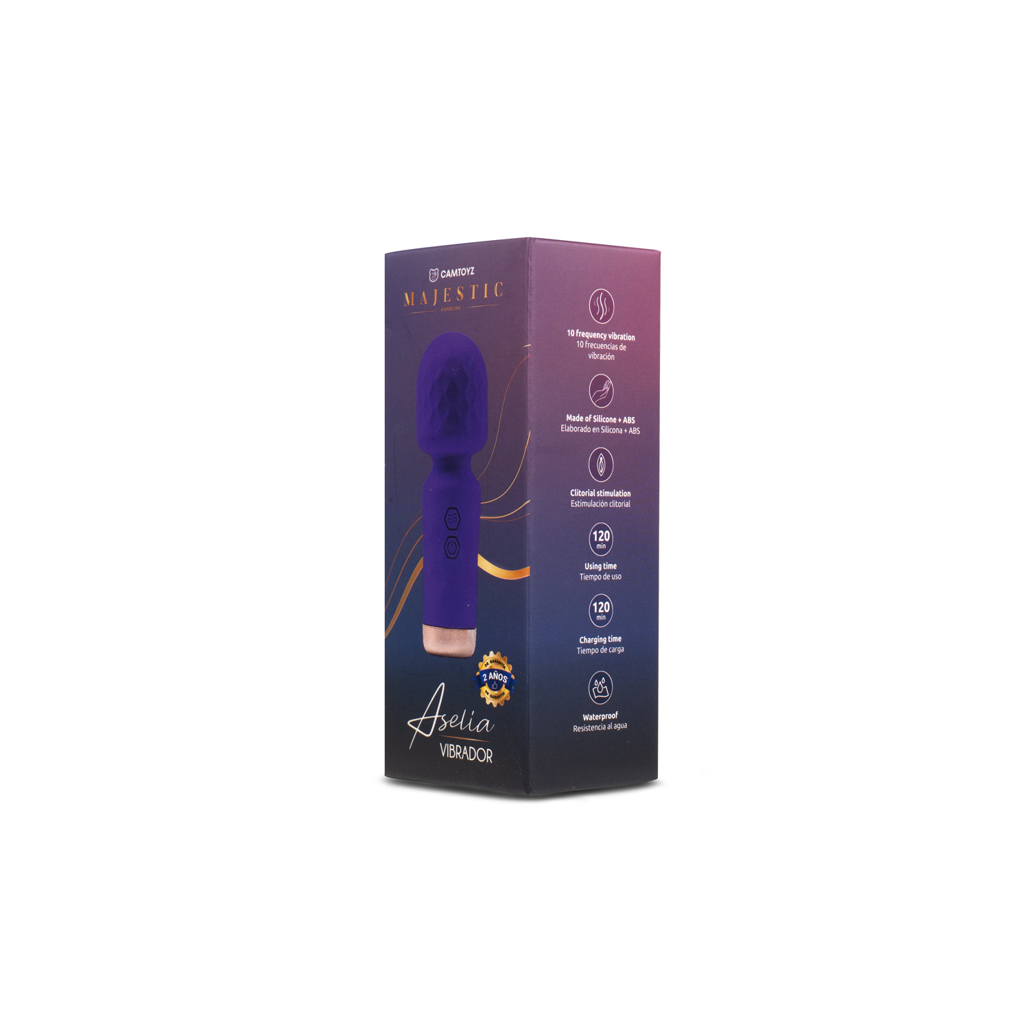 Vibrador Aselia Majestic Morado